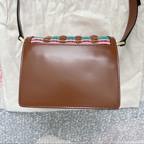 NWT Marni Trunk Mini Calfskin Woven Shoulder Bag - Picture 11 of 15